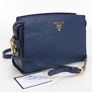 PRADA cross body shoulder bag Navy Blue